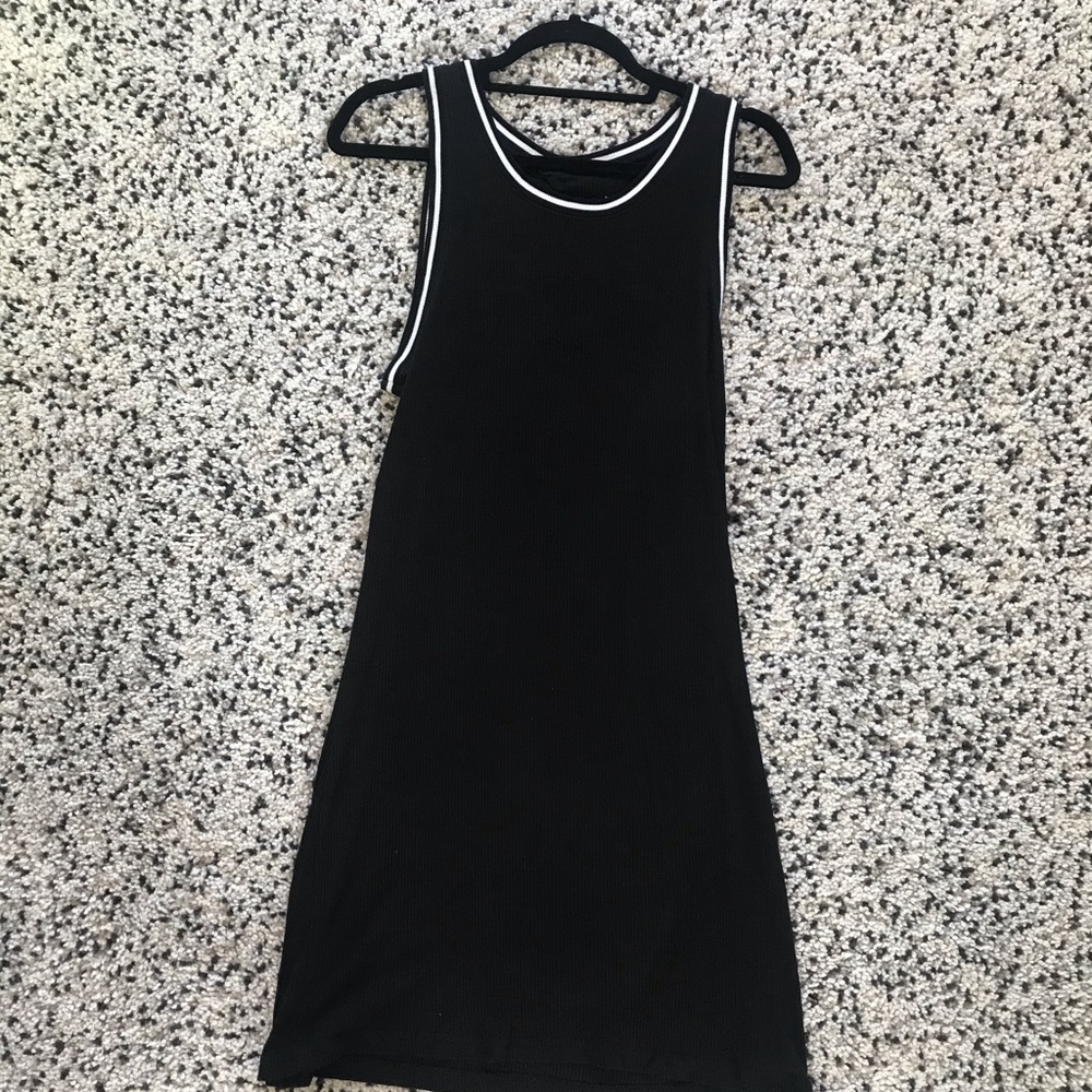 Mossimo ribbed black sleeveless dress